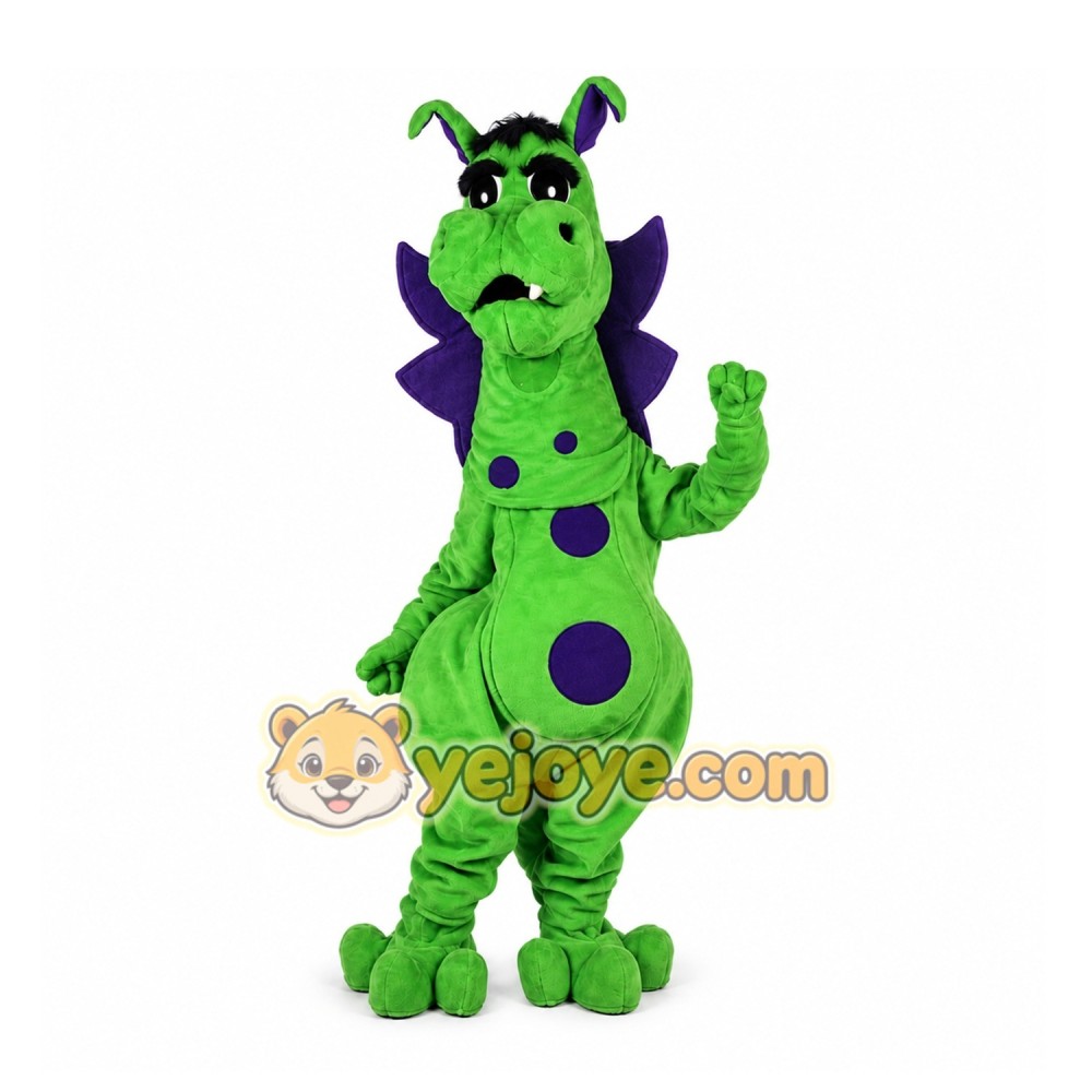 Green Dragon Mascot Costume for Children's Events