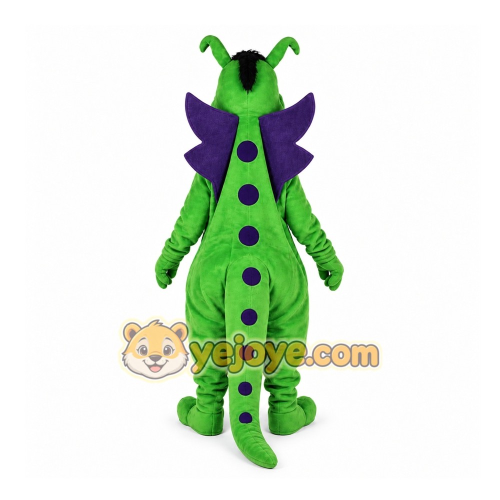 Green Dragon Mascot Costume for Children's Events