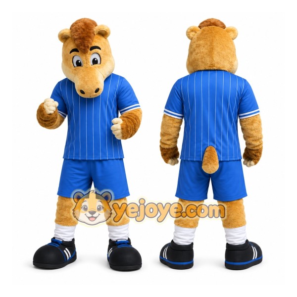Brown Horse Mascot Costume for Sports Events