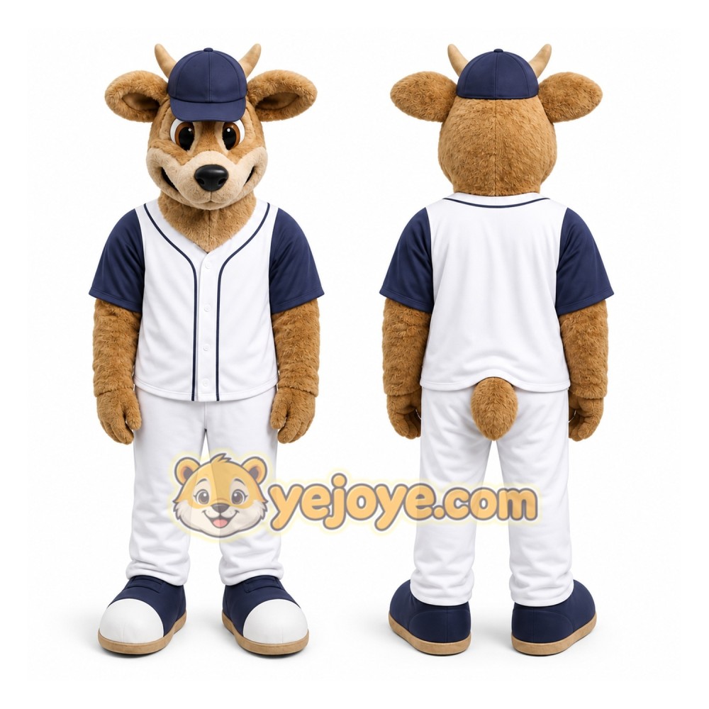 Brown Deer Mascot Costume for Sports Events Brown Deer Mascot Costume for Sports Events