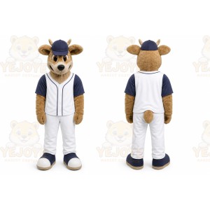 Brown Deer Mascot Costume for Sports Events