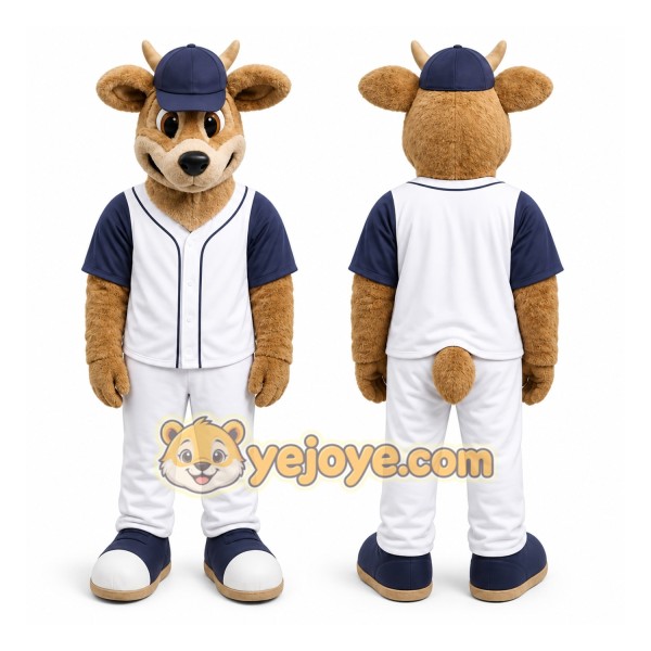 Brown Deer Mascot Costume for Sports Events