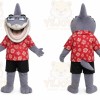 Gray Shark Mascot Costume for Events and Promotions