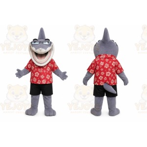 Gray Shark Mascot Costume for Events and Promotions