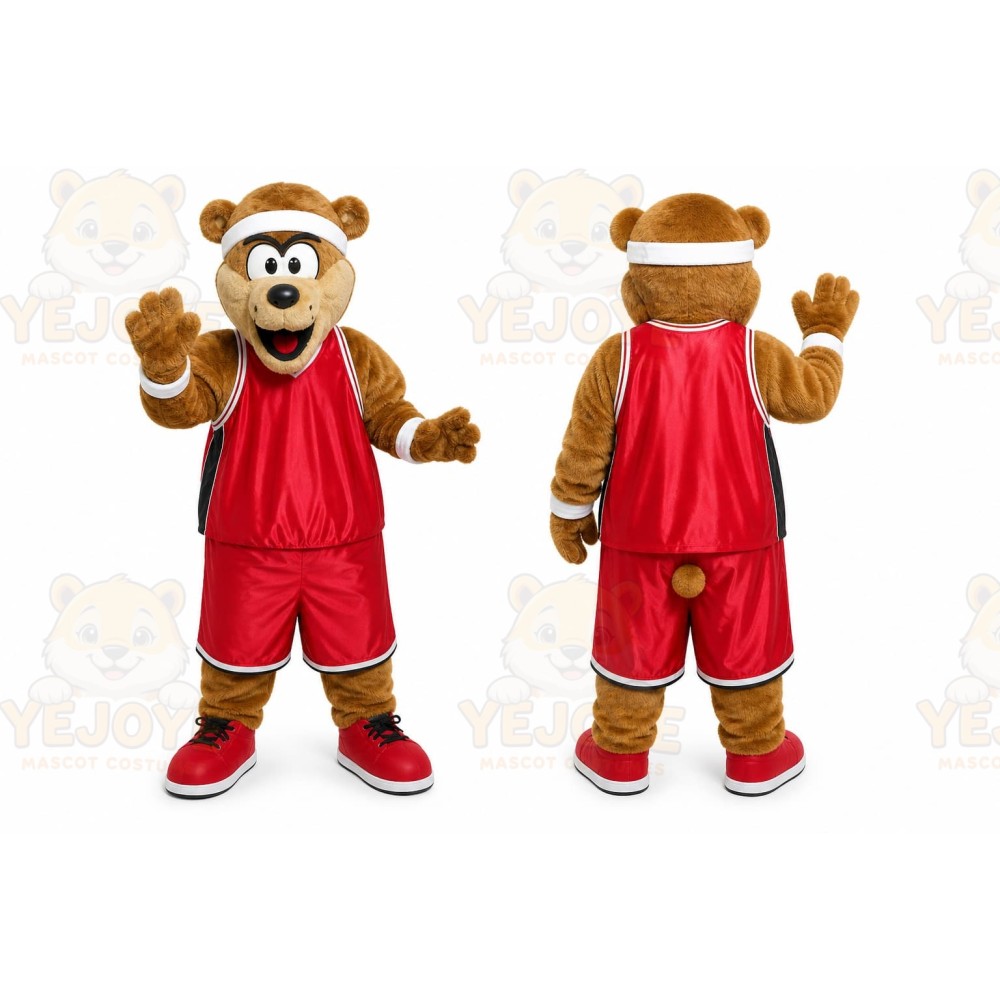 Brown Bear Mascot Costume for Sports Events