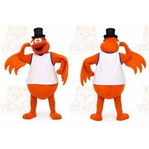 Orange Bird Mascot Costume for Events and Promotions