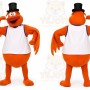 Orange Bird Mascot Costume for Events and Promotions
