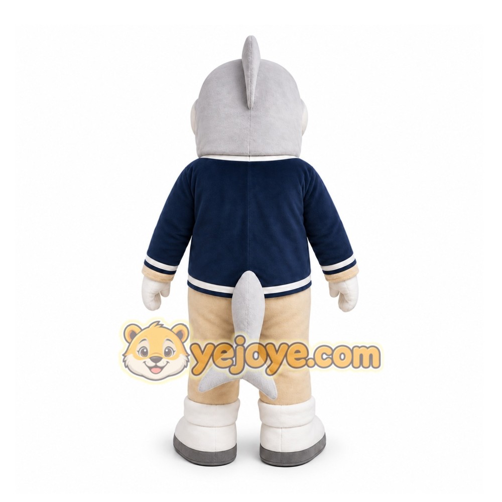 Gray Shark Mascot Costume for Sports Events Gray Shark Mascot Costume for Sports Events