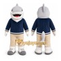 Gray Shark Mascot Costume for Sports Events