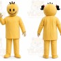 Yellow Smiley Face Mascot Costume for Events and Promotions