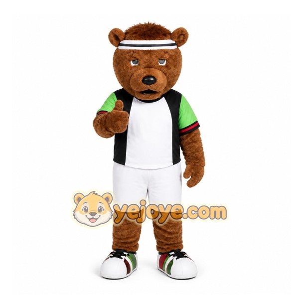 Brown Bear Mascot Costume for Sports Events