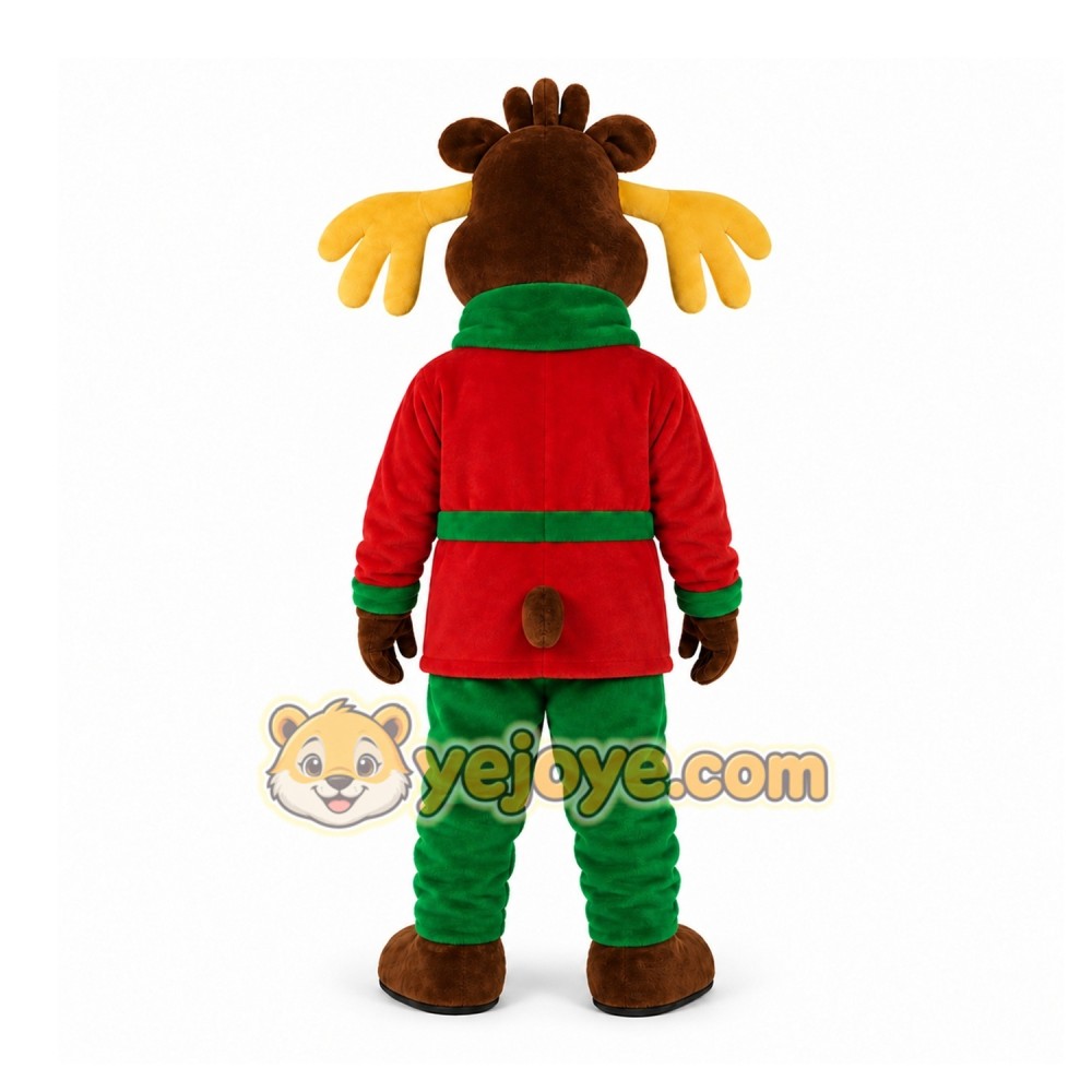 Brown Moose Mascot Costume for Holiday Events Brown Moose Mascot Costume for Holiday Events