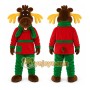Brown Moose Mascot Costume for Holiday Events