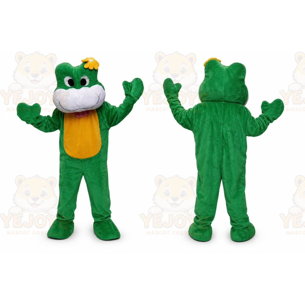 Green Frog Mascot Costume for Children's Events