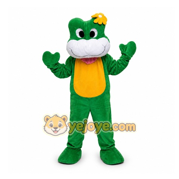 Green Frog Mascot Costume for Children's Events
