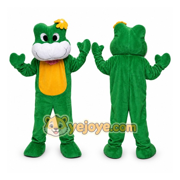 Green Frog Mascot Costume for Children's Events