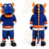 Blue Dragon Mascot Costume for Sports Events