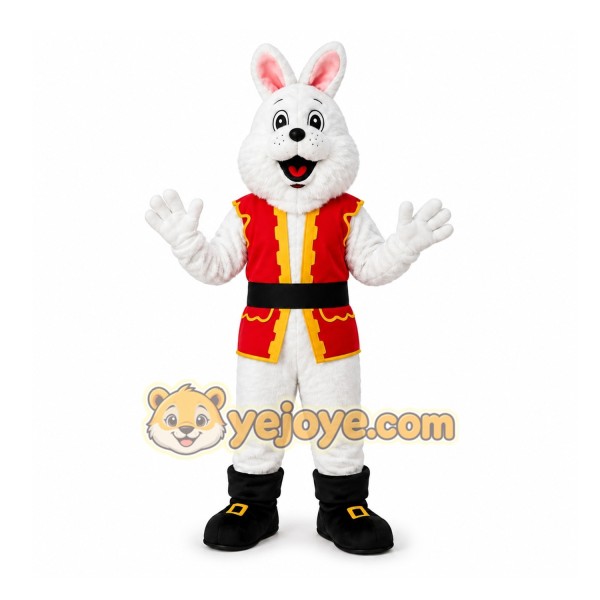 White Rabbit Mascot Costume for Holiday Events White Rabbit Mascot Costume for Holiday Events