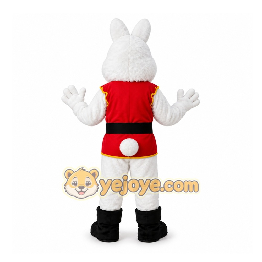White Rabbit Mascot Costume for Holiday Events White Rabbit Mascot Costume for Holiday Events