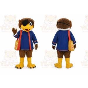 Brown Bird Mascot Costume for School Events