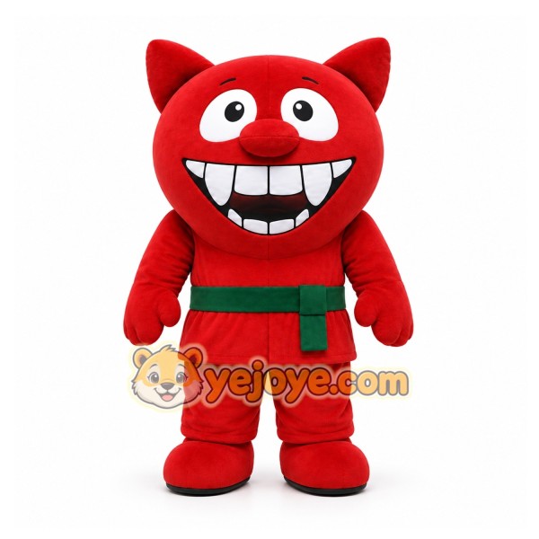 Red Cat Mascot Costume for Children's Events Red Cat Mascot Costume for Children's Events