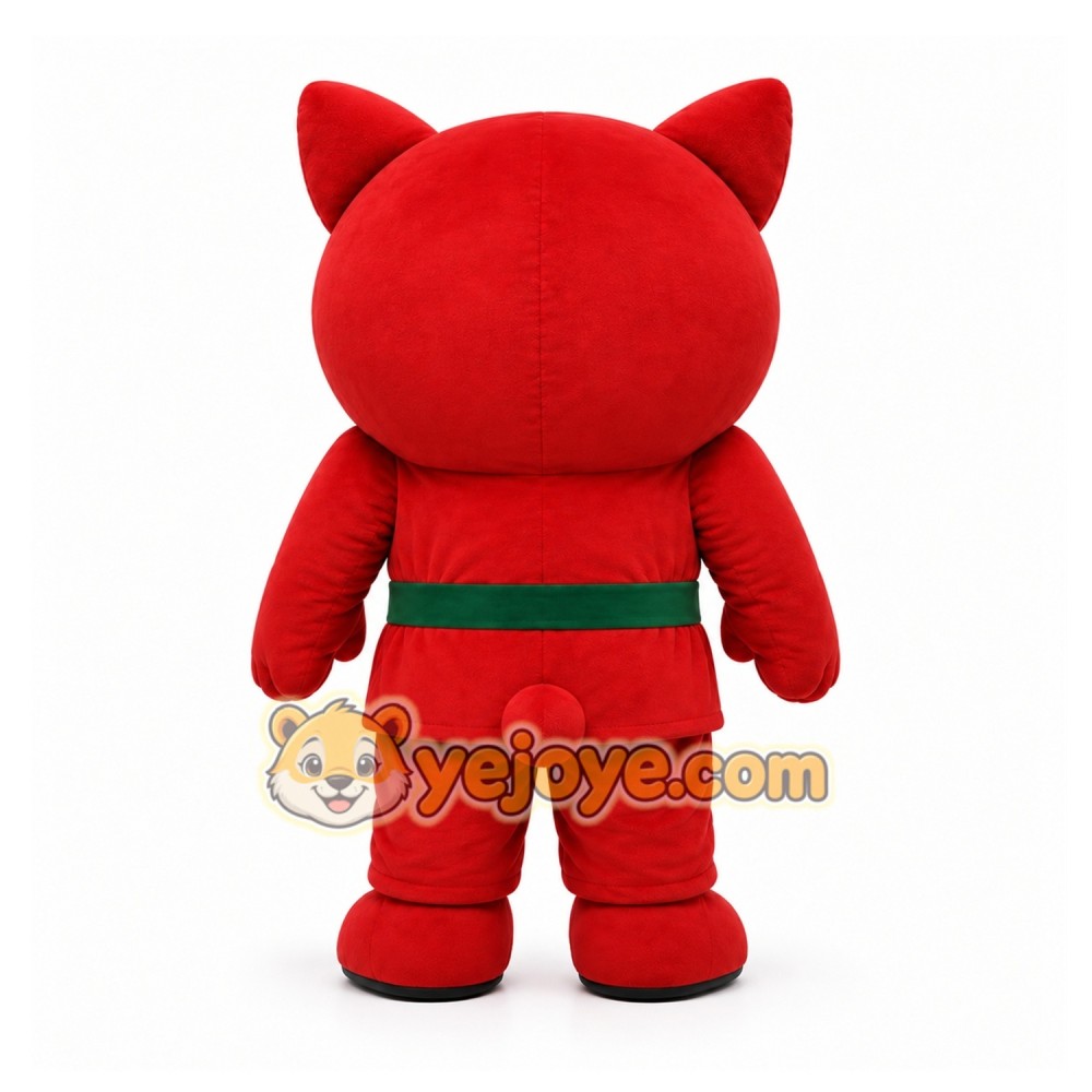 Red Cat Mascot Costume for Children's Events