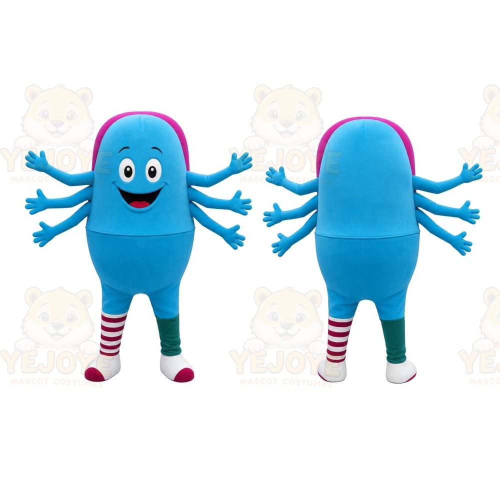 Blue Octopus Mascot Costume for Children's Events