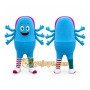 Blue Octopus Mascot Costume for Children's Events