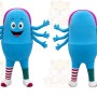 Blue Octopus Mascot Costume for Children's Events