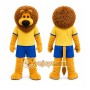 Yellow Lion Mascot Costume for Sports Events