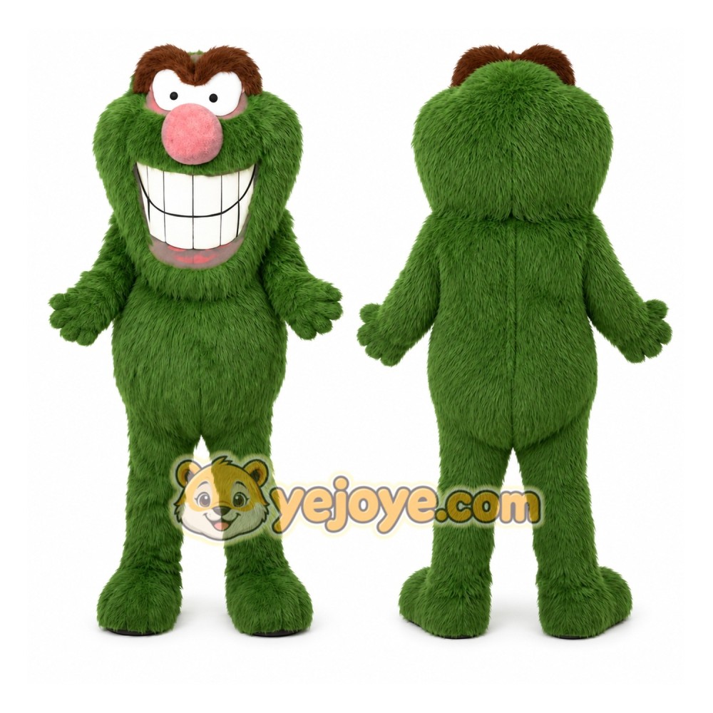 Green Monster Mascot Costume for Children's Events Green Monster Mascot Costume for Children's Events