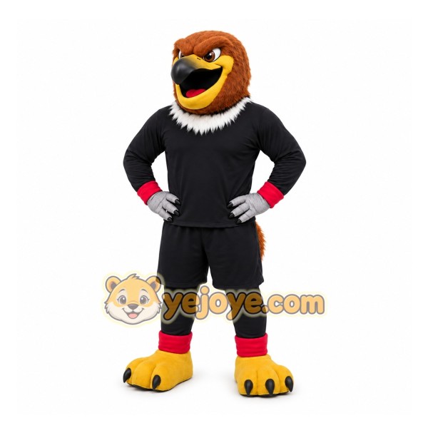 Black Eagle Mascot Costume for Sports Events