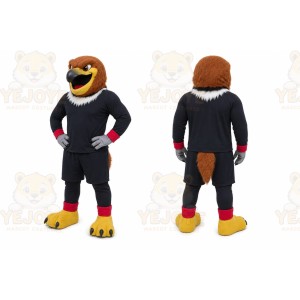 Black Eagle Mascot Costume for Sports Events