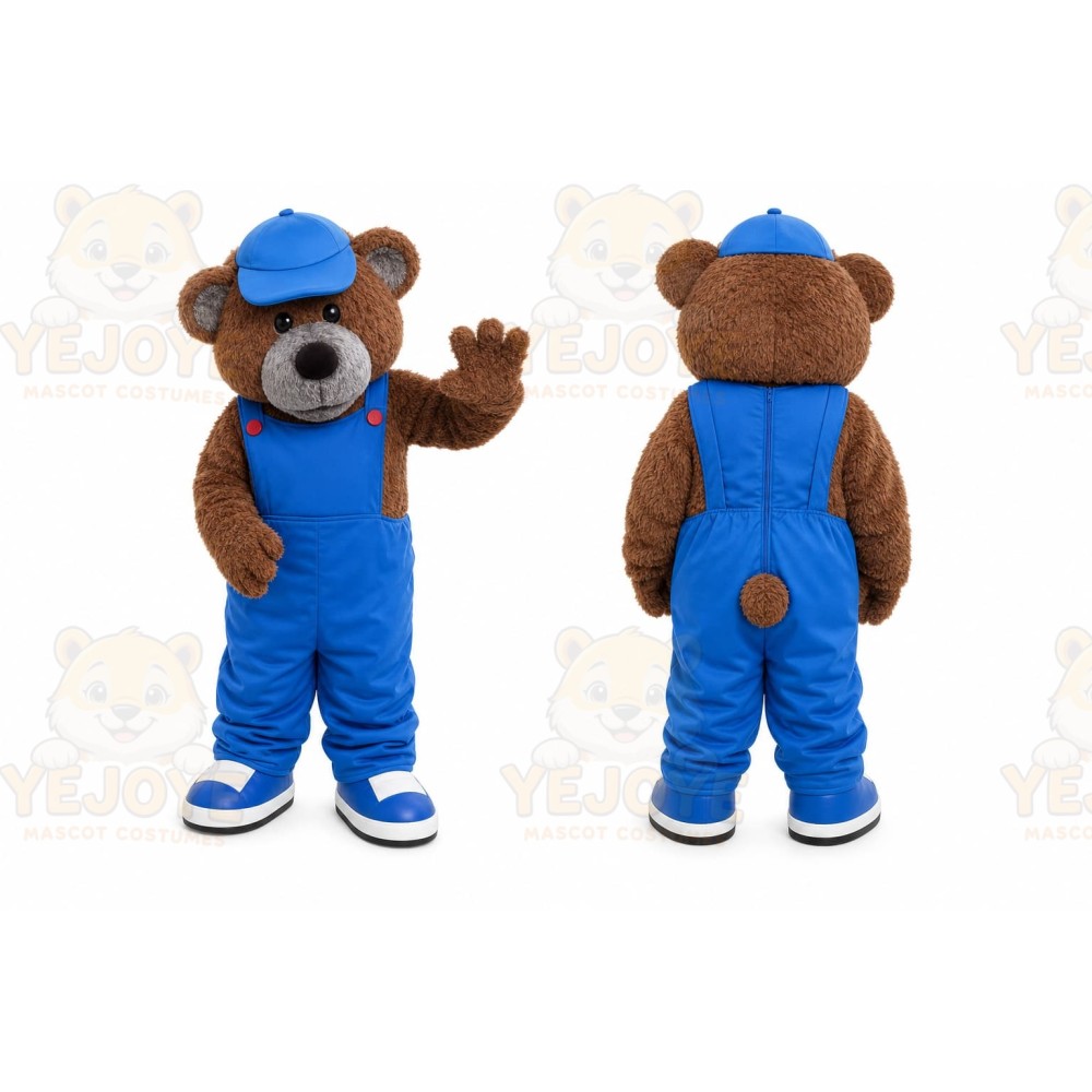 Blue Bear Mascot Costume for Children's Events