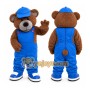 Blue Bear Mascot Costume for Children's Events