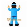 Blue Man In Suit Mascot Costume for Events and Promotions Blue Man In Suit Mascot Costume for Events and Promotions