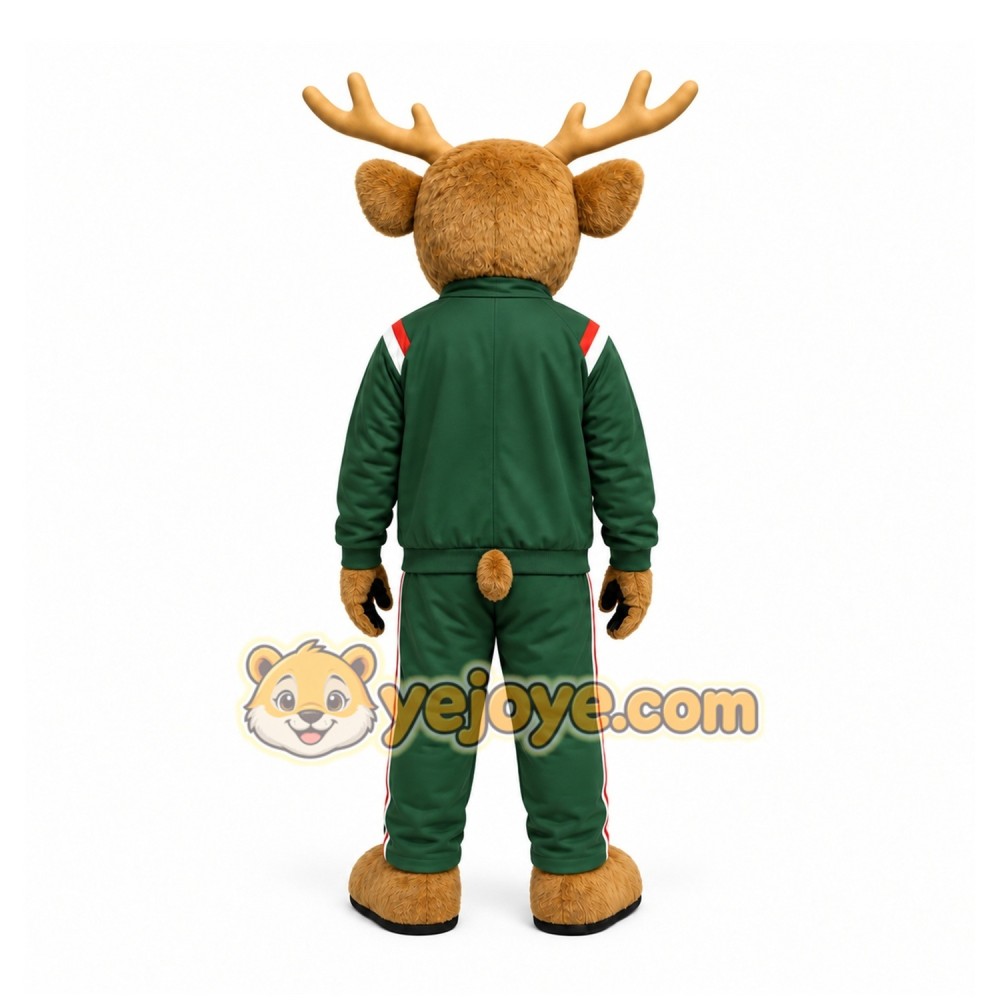 Green Deer Mascot Costume for Sports Events Green Deer Mascot Costume for Sports Events