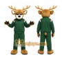 Green Deer Mascot Costume for Sports Events