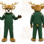 Green Deer Mascot Costume for Sports Events