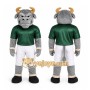 Gray Bull Mascot Costume for Sports Events