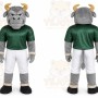 Gray Bull Mascot Costume for Sports Events