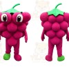 Pink Grape Cluster Mascot Costume for Events and Promotions