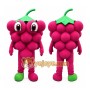 Pink Grape Cluster Mascot Costume for Events and Promotions