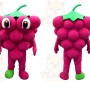 Pink Grape Cluster Mascot Costume for Events and Promotions