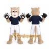 Beige Cougar Mascot Costume for Sports Events Beige Cougar Mascot Costume for Sports Events