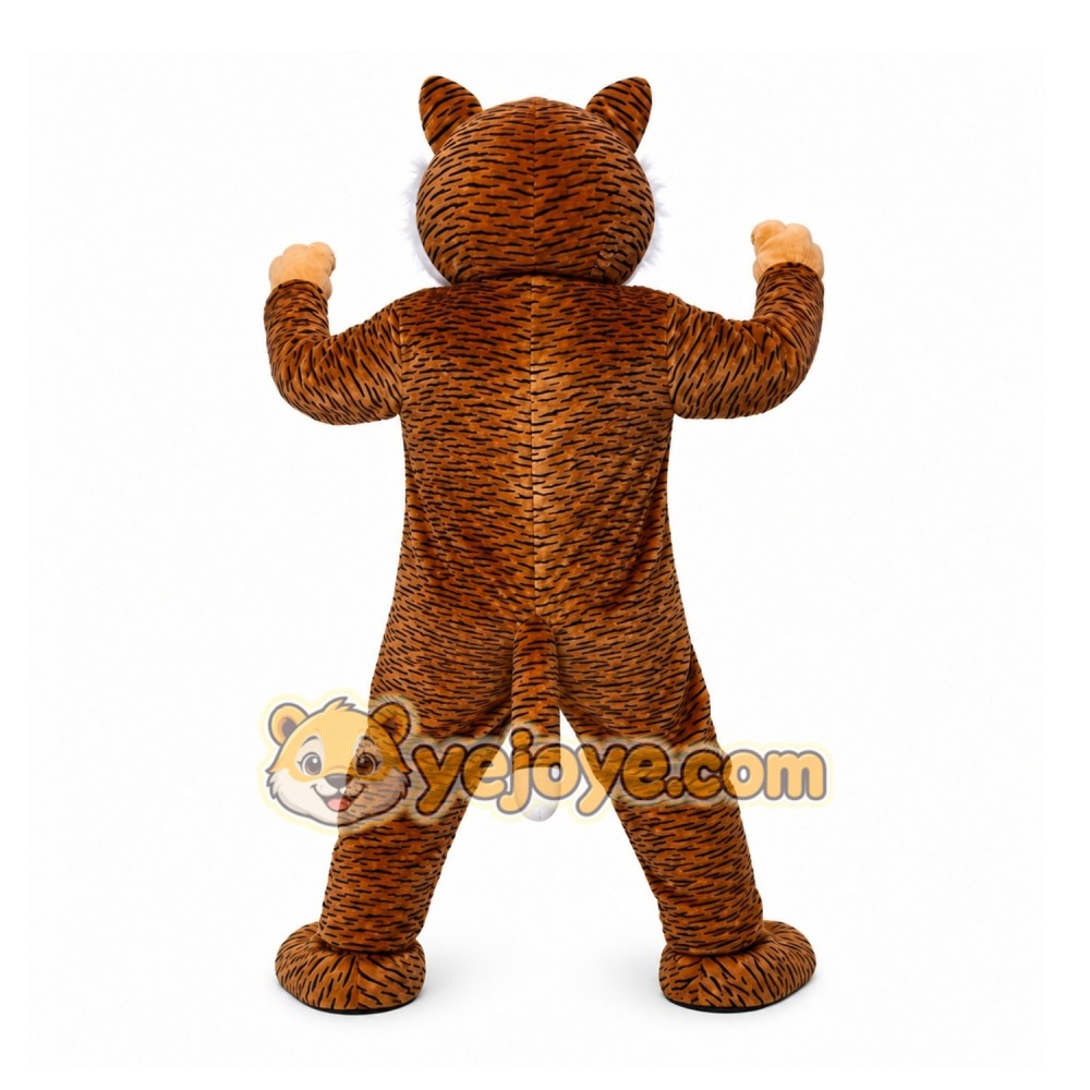 Brown Cat Mascot Costume for Children's Events