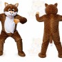 Brown Cat Mascot Costume for Children's Events
