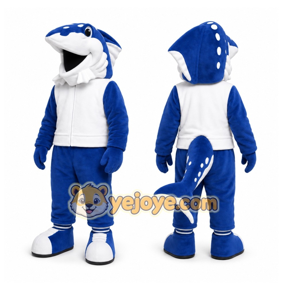 Blue Shark Mascot Costume for Events and Promotions Blue Shark Mascot Costume for Events and Promotions