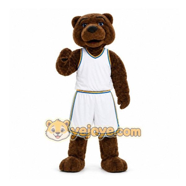 Brown Bear Mascot Costume for Sports Events