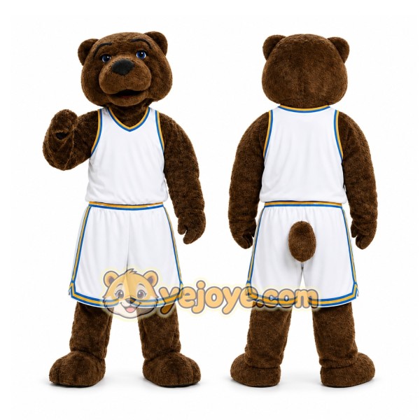 Brown Bear Mascot Costume for Sports Events